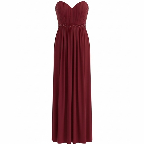 Abby Paris Dresses & Skirts - Abby Paris Womens Plus Size  Ruched Sweetheart Maxi Gown for Weddings Size 20